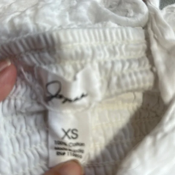 Japna women’s size XS white 100% cotton dress. Worn once - Picture 6 of 6